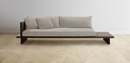 The Muir Arm on Left - Performance Textured Linen Flax Sofa