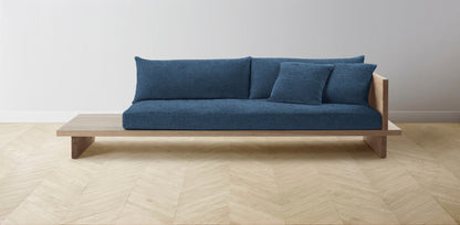 The Muir Arm on Right - Performance Tweed Denim Sofa