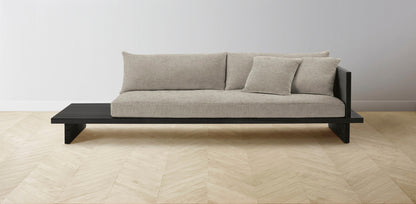 The Muir Arm on Right - Performance Tweed Oatmeal Sofa