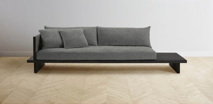 The Muir Arm on Left - Performance Tweed Smoke Sofa