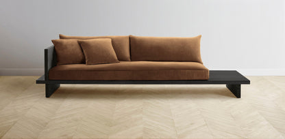 The Muir Arm on Left - Performance Velvet Cider Sofa