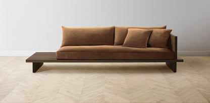 The Muir Arm on Right - Performance Velvet Cider Sofa