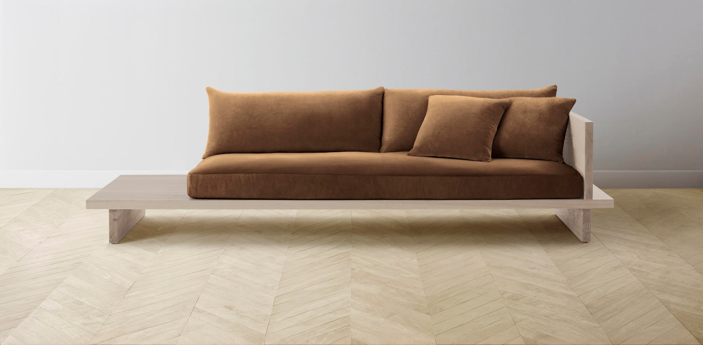 The Muir Arm on Right - Performance Velvet Cider Sofa