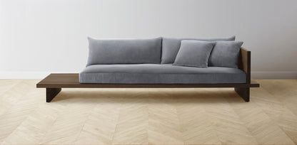 The Muir Arm on Right - Performance Velvet Lunar Sofa