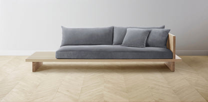 The Muir Arm on Right - Performance Velvet Lunar Sofa