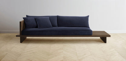 The Muir Arm on Left - Performance Velvet Midnight Sofa