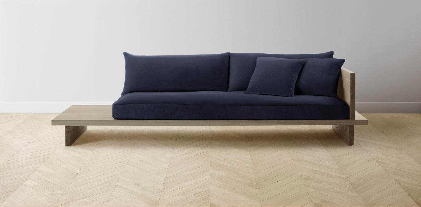 The Muir Arm on Right - Performance Velvet Midnight Sofa