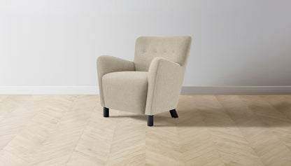 The Perry  - Belgian Linen Alder Chair