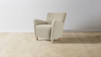 The Perry  - Belgian Linen Alder Chair