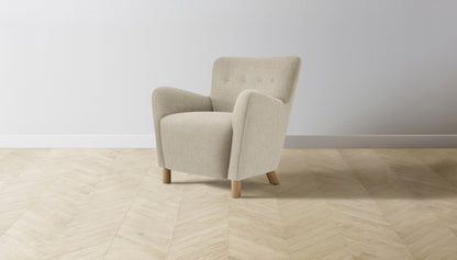 The Perry  - Belgian Linen Alder Chair