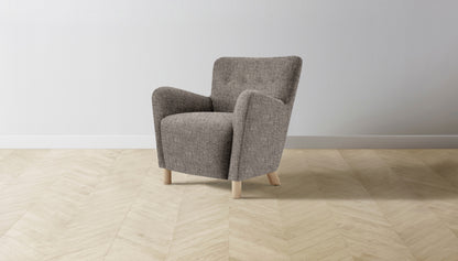 The Perry  - Belgian Linen Carob Chair