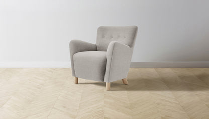 The Perry  - Italian Bouclé Fossil Chair