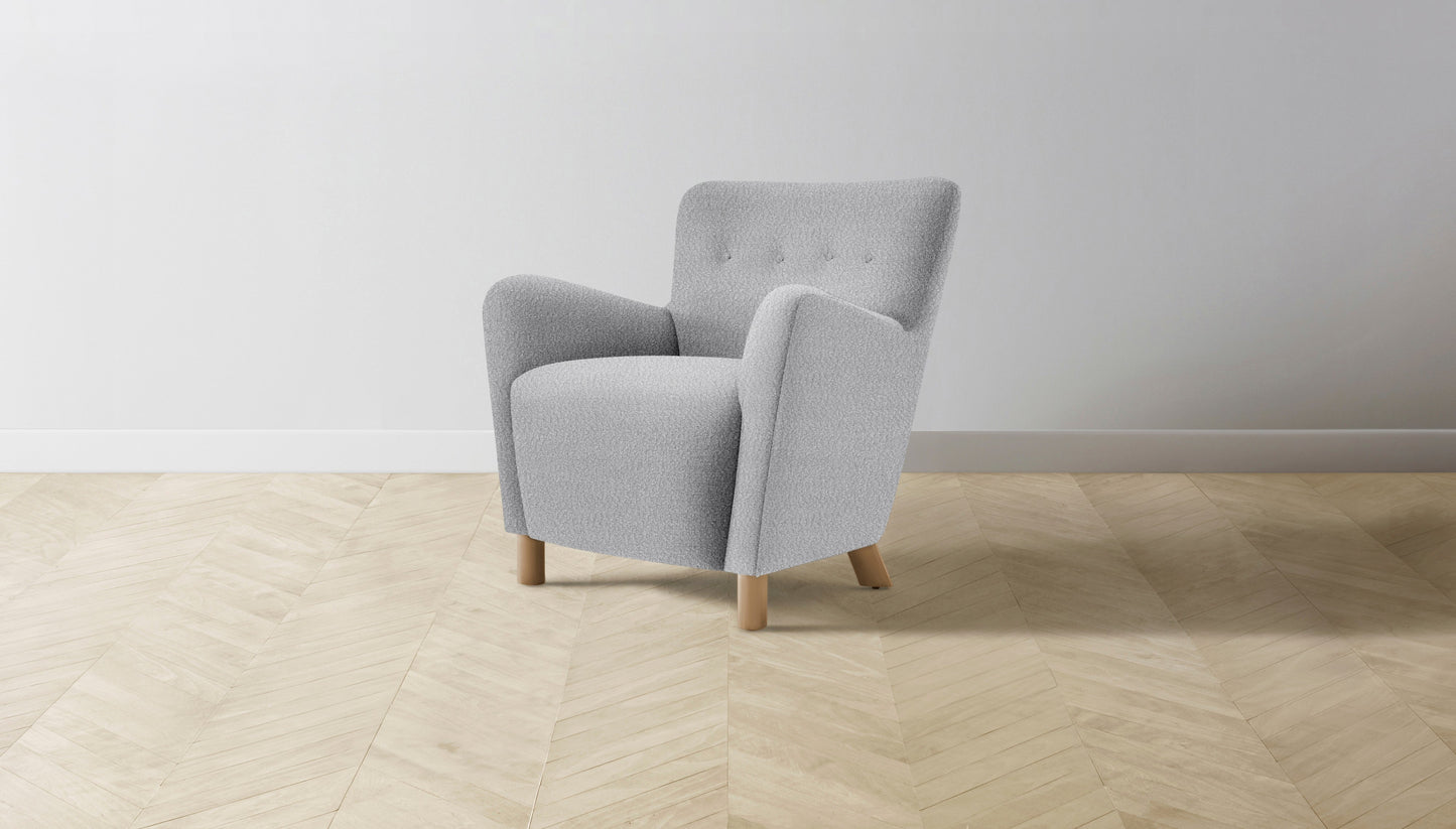 The Perry  - Italian Bouclé Waterfall Chair