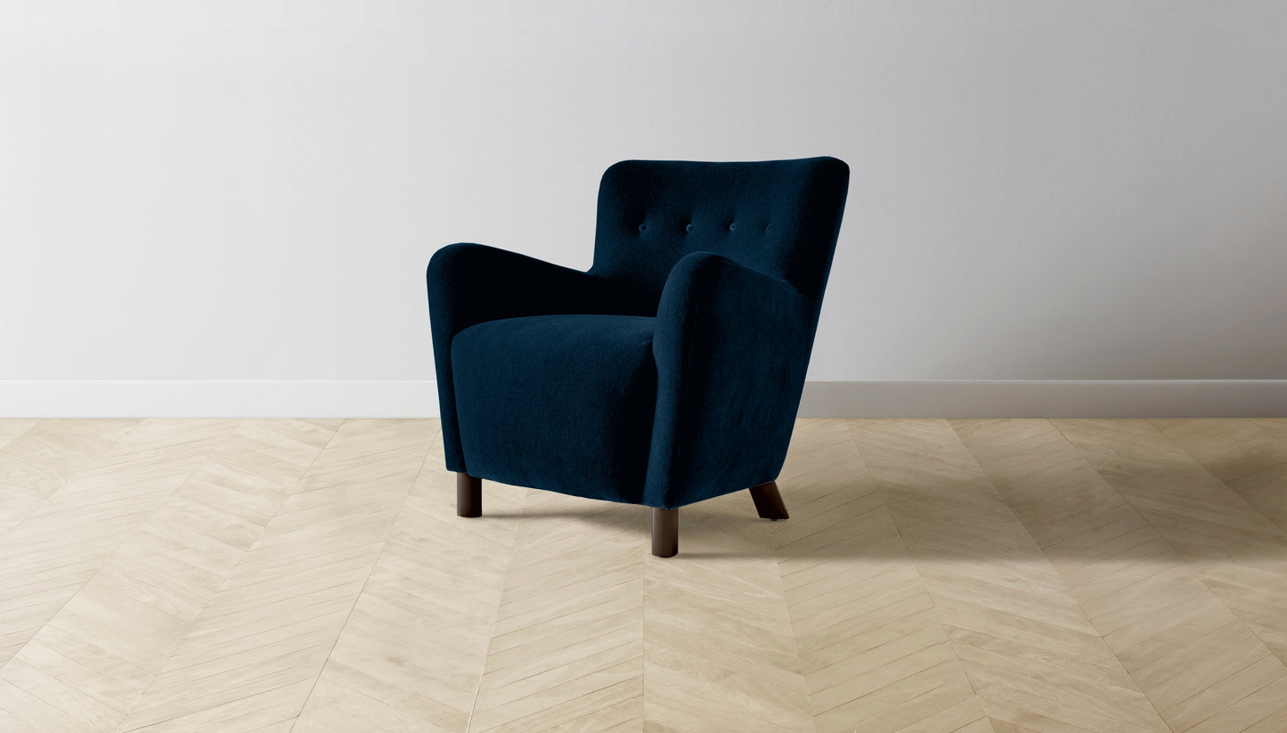 The Perry  - Mohair Admiral Chair