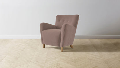 The Perry  - Mohair Peony Chair