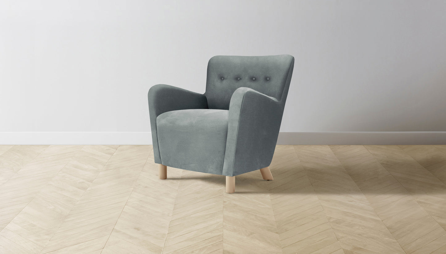 The Perry  - Nubuck Leather Tide Chair