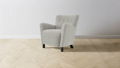 The Perry  - Performance Melange Weave Flint Chair