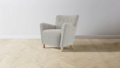 The Perry  - Performance Melange Weave Flint Chair