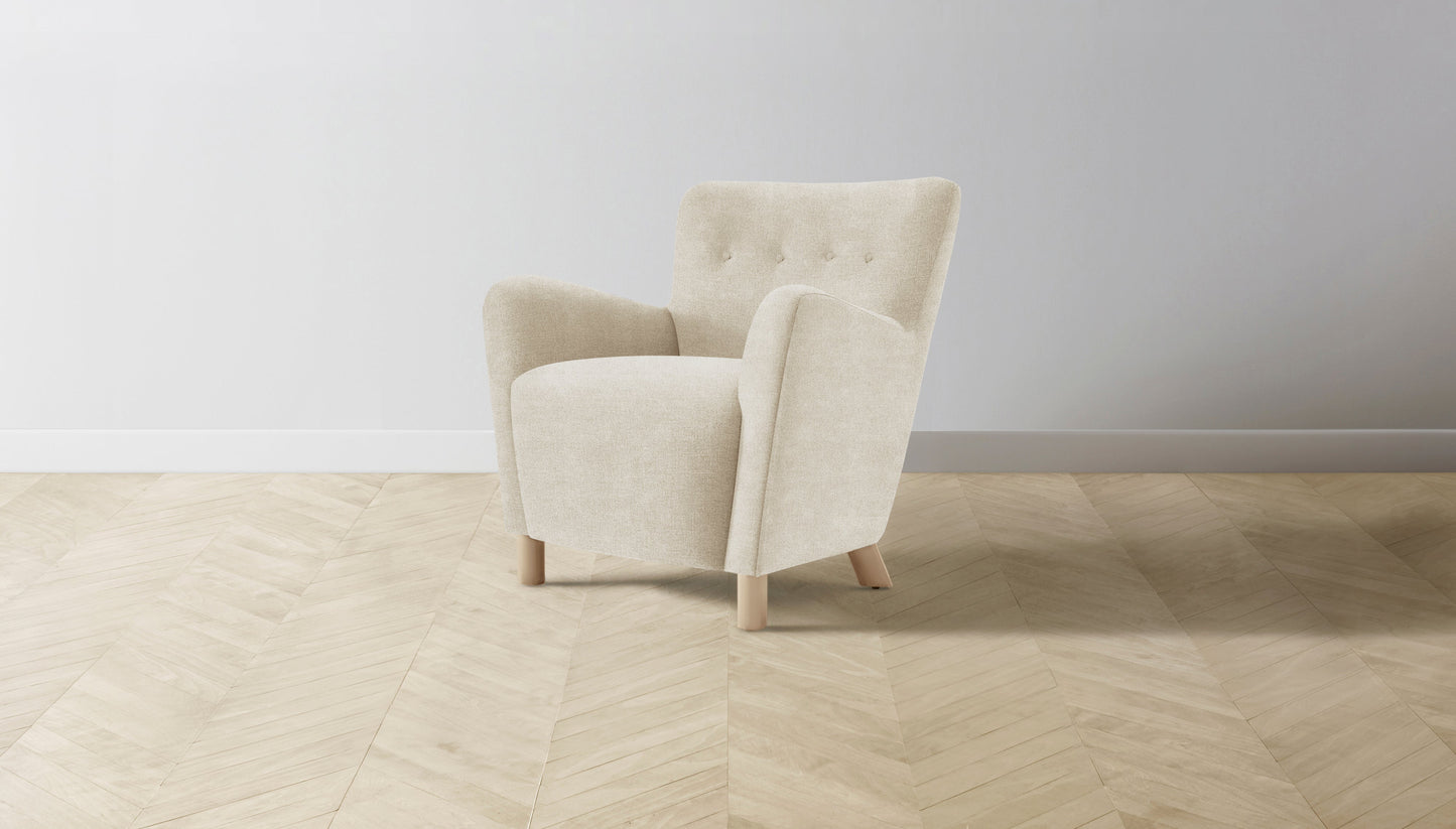 The Perry  - Performance Melange Weave Shell Chair