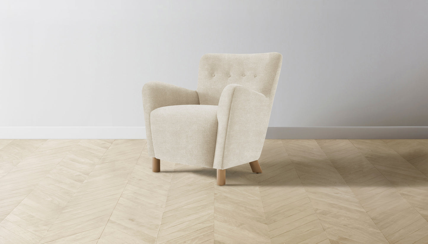 The Perry  - Performance Melange Weave Shell Chair