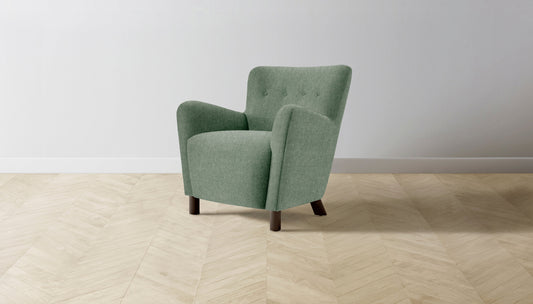 The Perry  - Performance Stonewashed Linen Aspen Chair