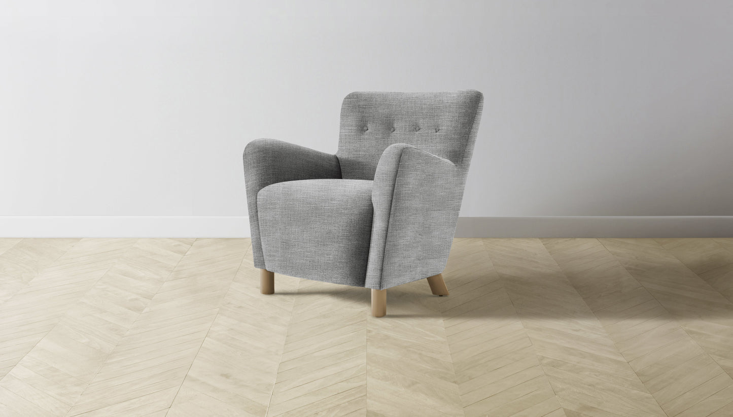 The Perry  - Performance Textured Tweed Alpine Chair