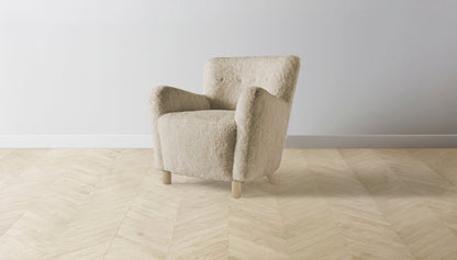 The Perry  - Shearling Toffee Chair