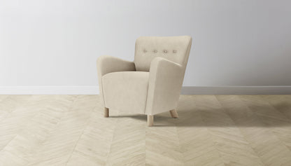 The Perry  - Tuscan Leather Bisque Chair