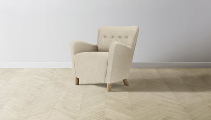 The Perry  - Tuscan Leather Bisque Chair