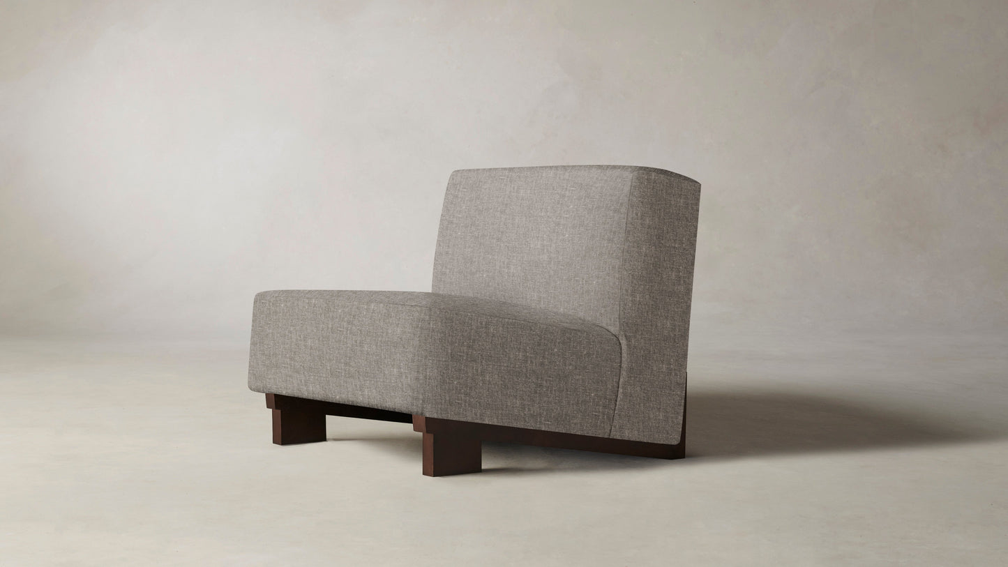 The Remsen  - Belgian Linen Agate Chair