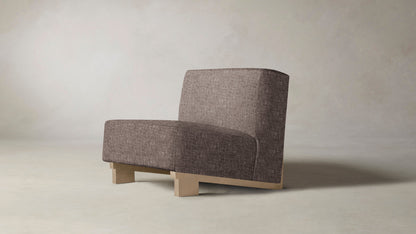 The Remsen  - Belgian Linen Carob Chair