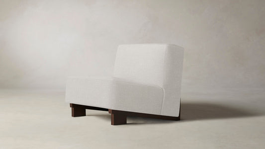 The Remsen  - Belgian Linen Egret Chair