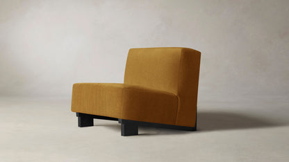 The Remsen  - Mohair Amber Chair