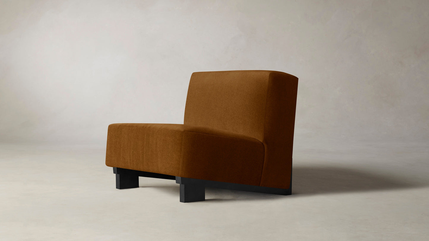 The Remsen  - Mohair Brown Sugar Chair