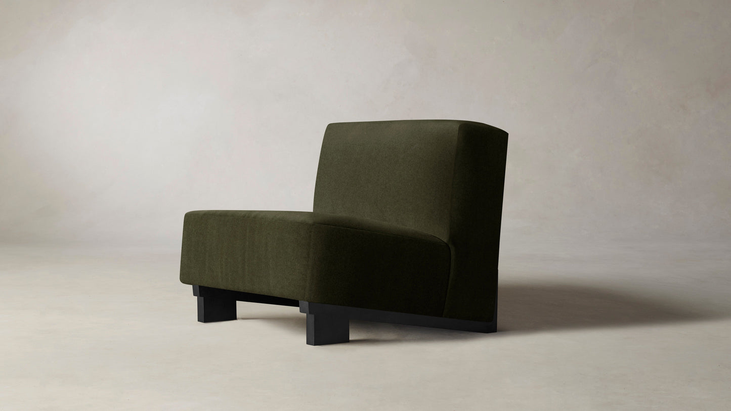 The Remsen  - Mohair Moss Chair