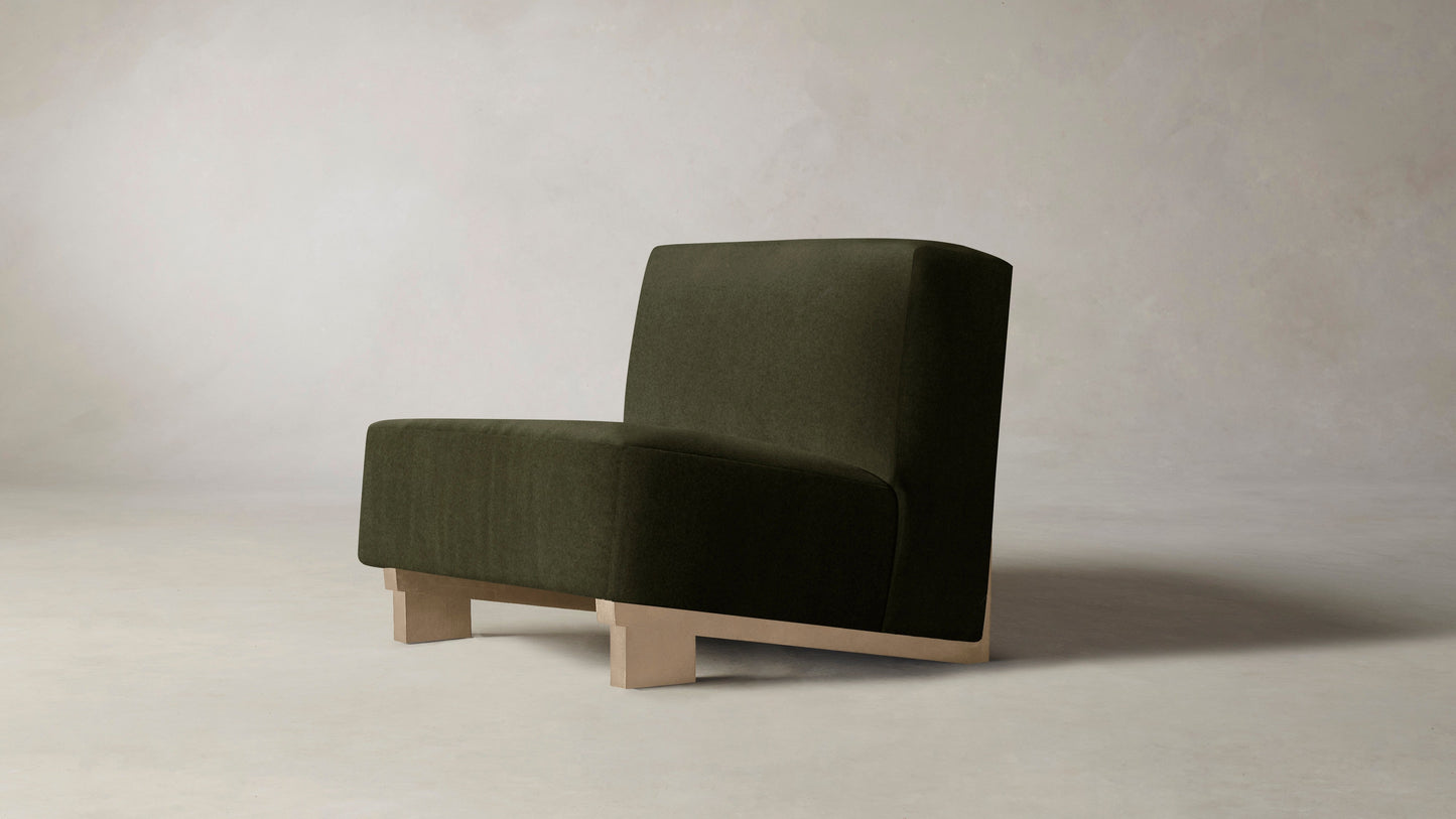 The Remsen  - Mohair Moss Chair