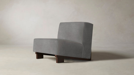 The Remsen  - Nubuck Leather Asphalt Chair