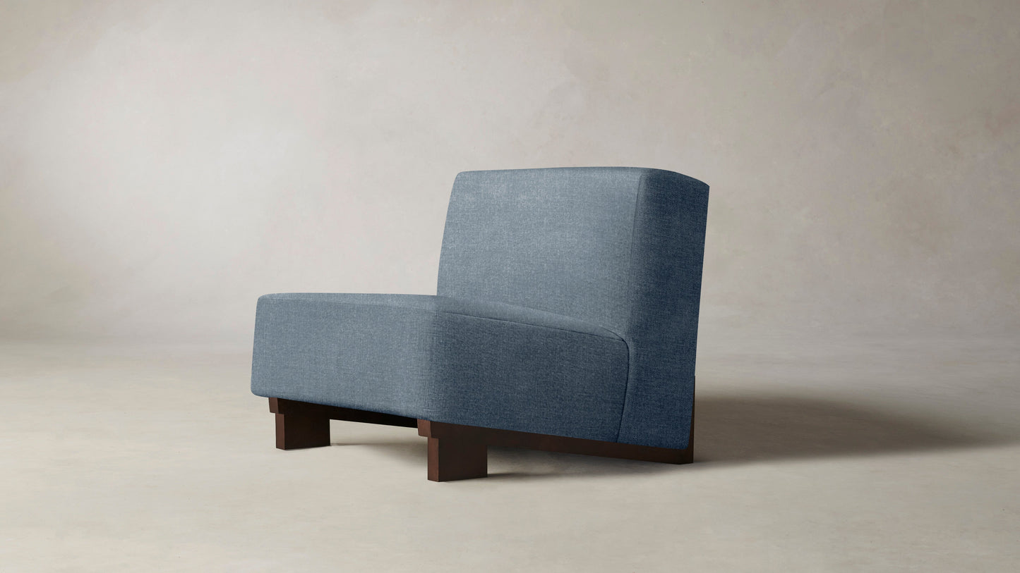 The Remsen  - Performance Stonewashed Linen Chambray Chair