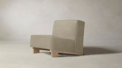 The Remsen  - Performance Stonewashed Linen Clamshell Chair