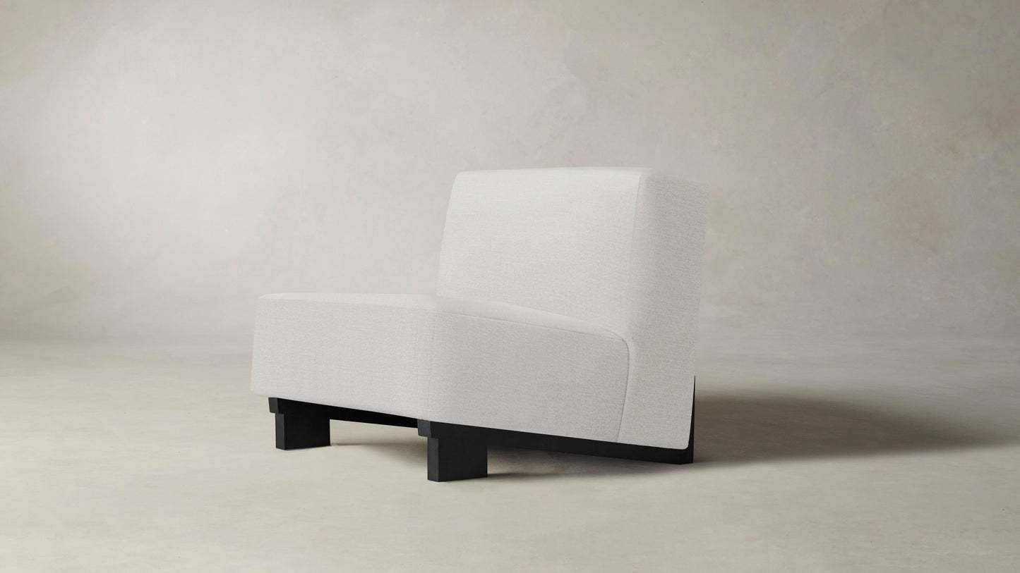 The Remsen  - Performance Textured Linen Bone Chair