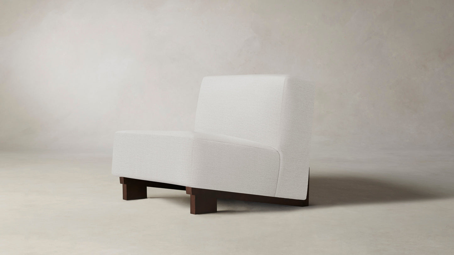 The Remsen  - Performance Textured Linen Bone Chair