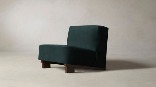 The Remsen  - Performance Velvet Emerald Chair