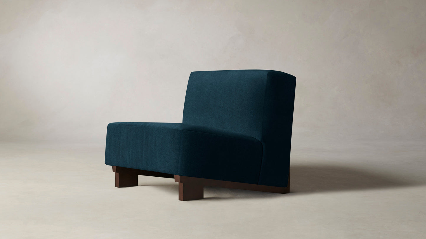 The Remsen  - Performance Velvet Lagoon Chair