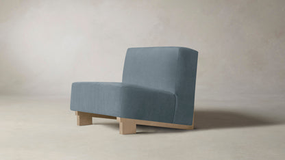 The Remsen  - Performance Velvet Sky Chair