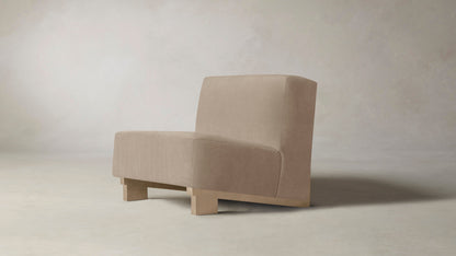 The Remsen  - Performance Velvet Taupe Chair