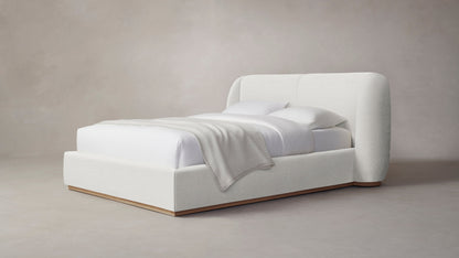 The Smith  - Performance Chenille Alabaster Bed - 42" Headboard