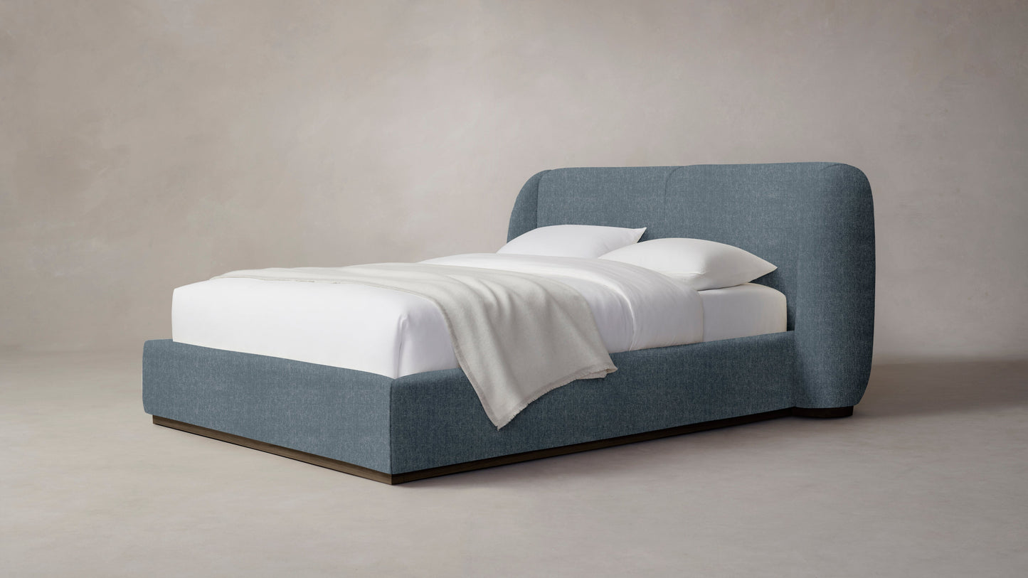 The Smith  - Performance Stonewashed Linen Chambray Bed - 42" Headboard