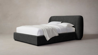 The Smith  - Performance Tweed Char Bed - 42" Headboard