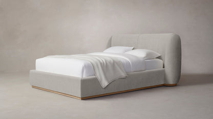 The Smith  - Performance Tweed Oatmeal Bed - 42" Headboard