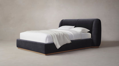 The Smith  - Performance Velvet Flannel Bed - 42" Headboard